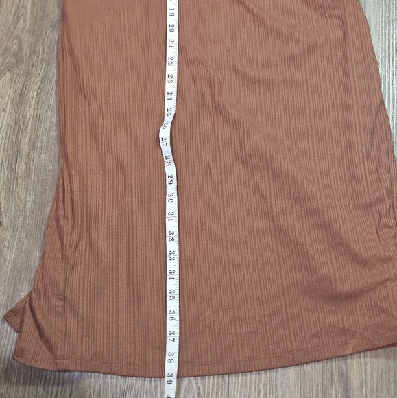 NBD by Revolve Britta Midi Cut Out Dress Brown Strapless Sz S - Picture 12 of 15